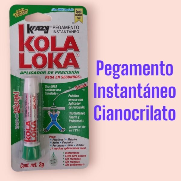 Pegamento instantaneo Cianocrilato de Kola aplicador 2gr