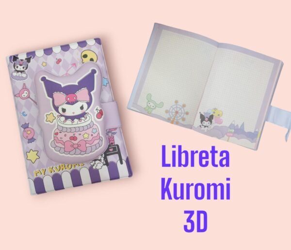 Libreta Kuromi 3D