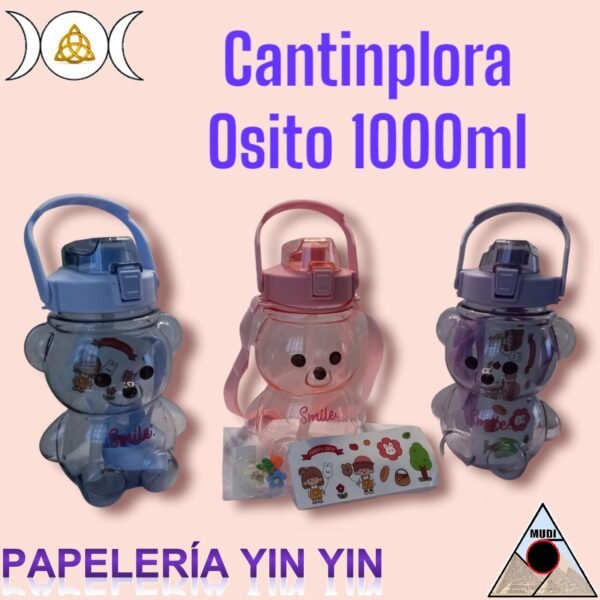 Cantinplora Osito Kawaii con Charms