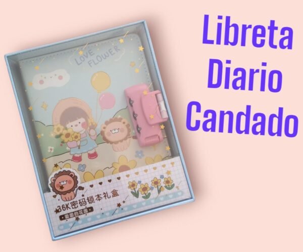Libreta Diario con candado de combinación