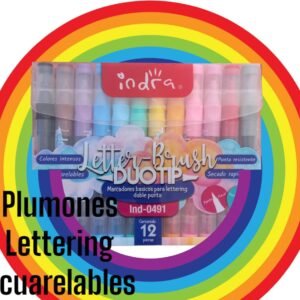 Plumones lettering acuarelables