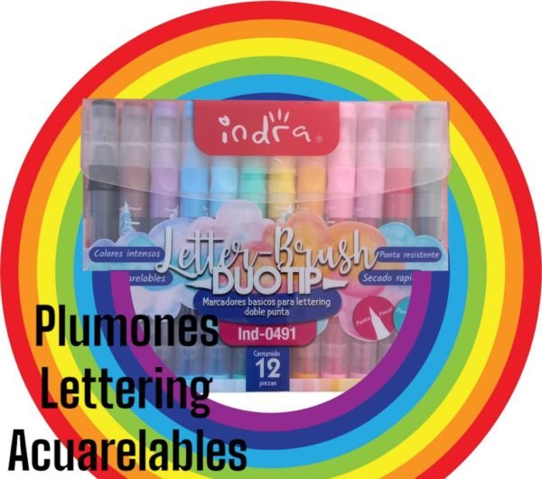 Plumones lettering acuarelables
