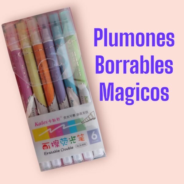 Plumones borrables mágicos