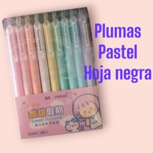 Plumas color pastel para Hoja Negra