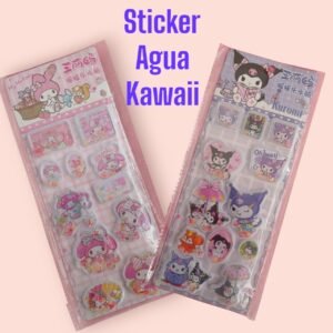 Stickers de agua kawaii para celular