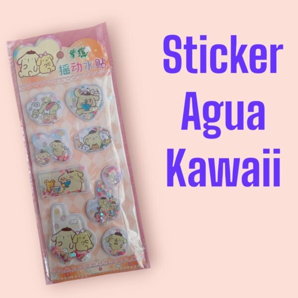 Stickers de agua kawaii para celular - Image 2