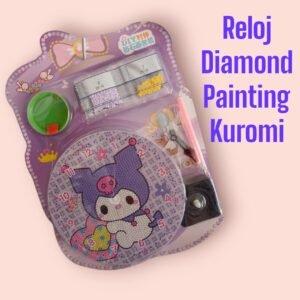 Reloj Diamond Painting Kuromi