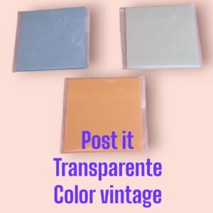 Post It Transparente Color Vintage 50pzs