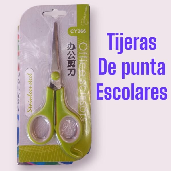 Tijeras de punta escolares