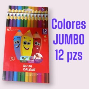 Colores Jumbo para Preescolar 12pzas.