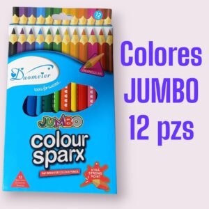 Colores Jumbo para Preescolar 12 pzas.