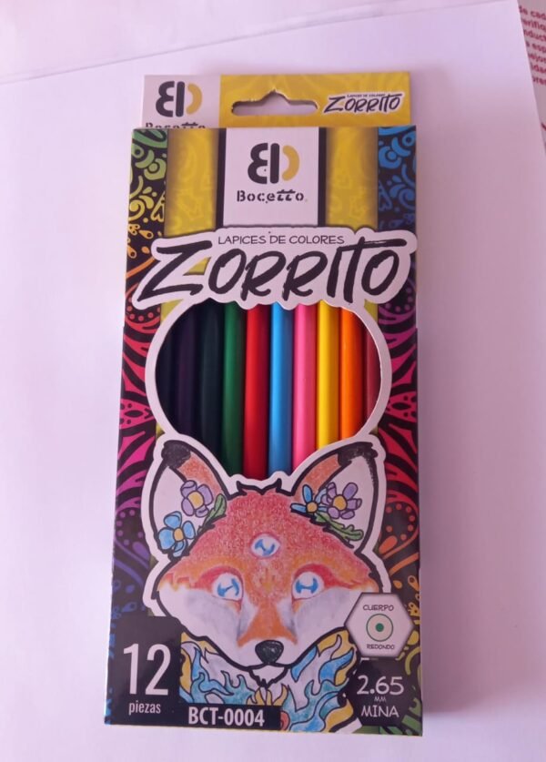 Colores Zorrito 12 pzas.