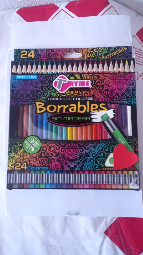Colores Borrables Tryme 24 pzas.