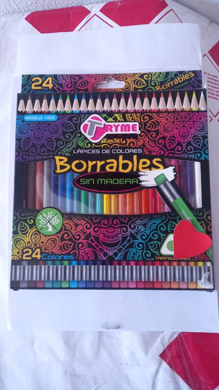 Colores Borrables Tryme 24 pzas.
