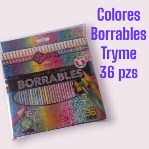 Colores Borrables Tryme 36 pzas.