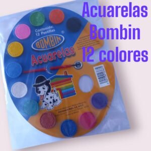 Acuarelas Bombin 12 colores