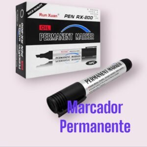 Marcador permanente negro