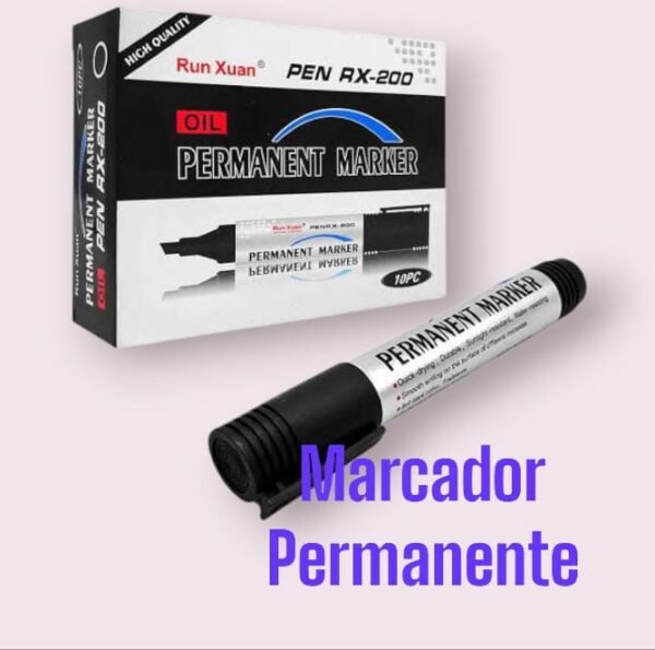Marcador permanente negro