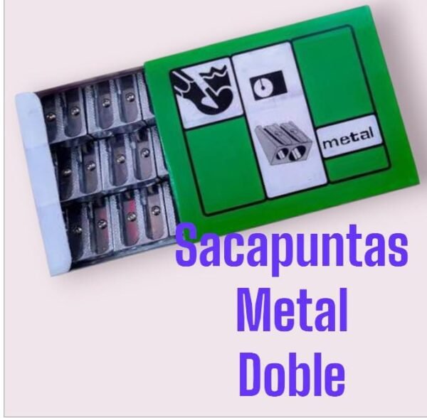 Sacapuntas metálico doble