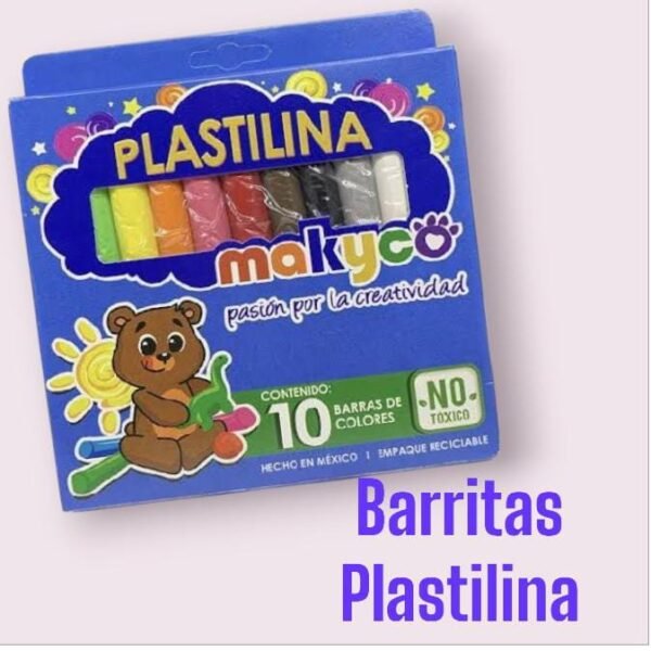 Plastilina en Barritas 10 colores