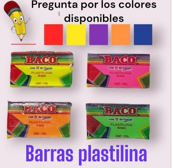 Plastilina en barra BACO