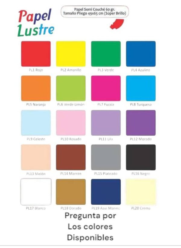 Papel Lustre Pliego - Image 4