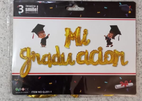 Letrero de Globos Graduación