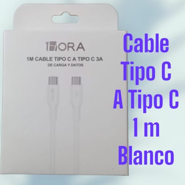 Cable Tipo C a Tipo C 1m 1HORA - Image 2
