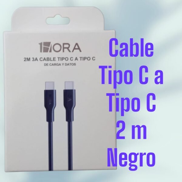 Cable Tipo C a Tipo C 2m 1HORA - Image 2