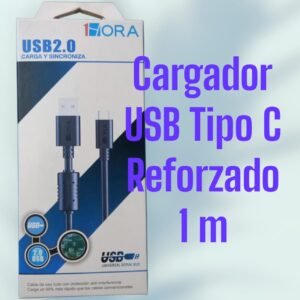 Cargador USB TIpo C reforzado 1m