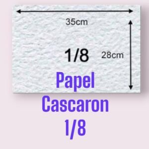 Papel Cascaron 1/8 x pz