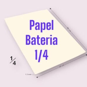 Papel Batería 1/4 delgado