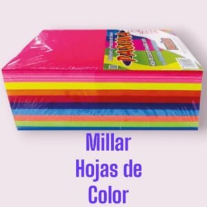 Paquete hojas de color un millar