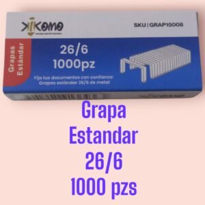 Grapa Estandar 26/6 1000 pzs