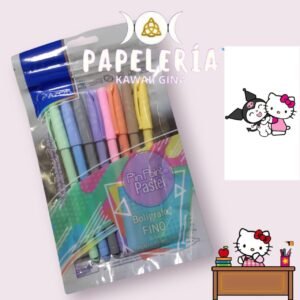 Plumas pastel Azor 8pz